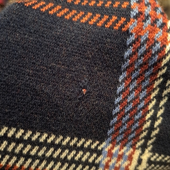 Janie and Jack girls size 2T plaid dress, has fabric defect on back, no hole - Picture 6 of 8